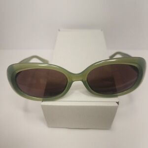 HALSTON H113 6 Lifestyle Green Oval Sunglasses – Retro Y2K Vibe 49-18-135